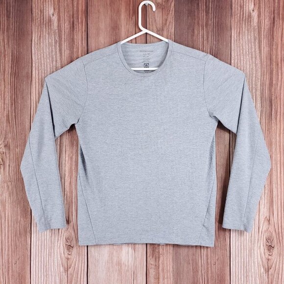 Outerknown Mens Size Small H2OK Tee Long Sleeve Shirt Gray UPF 30+ Performance - Picture 1 of 15